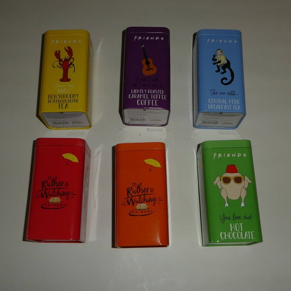 FRIENDS - Set of Six Hot Beverage Gift Bundle Tins